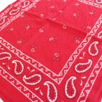 60s GUARANTEED FAST COLOR RN14193peiz Lee рисунок хлопок бандана красный *67 Vintage носовой платок WAMCRAFT уголок имеется 