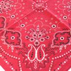 60s ELEPHANT BRAND Elephant бренд . Mark сверху нос FAST COLOR хлопок бандана красный *45 Vintage носовой платок цветочный принт уголок имеется 