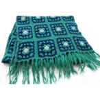  квадратное узор вязаный gla колено покрывало *K ключ плетеный ковер ручная работа лоскутное шитье интерьер Old Vintage 