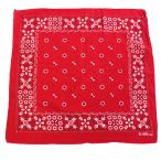 60s FAST COLOR RN13960 цветок рисунок хлопок бандана красный *84 Vintage носовой платок Париж s аксессуары z цветочный принт уголок имеется 