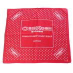 70s OSHKOSH B'GOSH точка рисунок хлопок бандана красный *06 Vintage носовой платок Work Polka полька-дот узор красный UNION MADE уголок имеется 