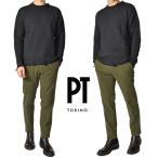 ショッピングセール対象 PT TORINO ピーティートリノ / ウール100% ミドルゲージグランジニットセーター ダークグレー / セール対象