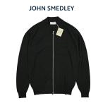 JOHN SMEDLEY ジョンスメドレー MACLEAN ジップアップ ニットカーディガン 長袖 24ゲージ STANDARD FIT エクストラファインメリノウール / メンズ / セール対象