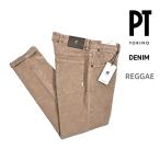 PT TORINO DENIM ピーティートリノデニム / REGGAE 5ポケット テーパード パンツ ストレッチ コットン 細畝コーデュロイ ライトブラウン / メンズ / セール対象