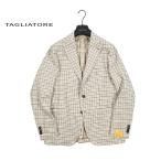 TAGLIATORE タリアトーレ / リネンコットン 2Bシングルテーラードジャケット 1SMD22K Exclusive Garment ベージュ / セール対象