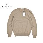 GRAN SASSO グランサッソ / カシミヤ100% クルーネックハイゲージニットセーター ダークベージュ / セール対象