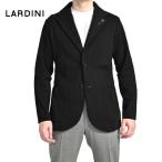LARDINI ラルディーニ / 2Bシングルニットジャケット プレーンステッチ コットン 100% ハイゲージ 天竺編み ブラックブートニエール / メンズ / セール対象