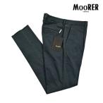 ショッピングセール対象 MOORER ムーレー / MONTALE AS ストレッチコットン ワンタックチノスラックス ネイビー / セール対象