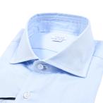ショッピングセール対象 ORIAN オリアン SLIM FIT コットン100% ホリゾンタルカラードレスシャツ ライトブルー / セール対象
