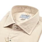 ORIAN オリアン / DENIM DIVISION コットン 100% シャツ ワイドカラー 長袖 スリムフィット ベージュ / メンズ / セール対象