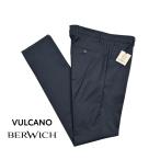 BERWICH ベルウィッチ / VULCANO コットン100% ノータックスラックスソラーロ ネイビー / セール対象