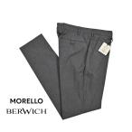 BERWICH ベルウィッチ / MORELLO コットンスラックス ノータック パンツ ストレッチ グレー / メンズ / セール対象