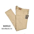BERWICH ベルウィッチ / BAROLO テンセルコットン 5ポケットパンツ ストレッチ コットン ベージュ / メンズ / セール対象
