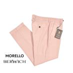 BERWICH ベルウィッチ / MORELLO ストレッチコットン ノータックスラックス ピンク / セール対象