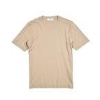 GRAN SASSO グランサッソ / スムースコットン 100% 半袖 Tシャツ クルーネック ナチュラルストレッチ ライトブラウン / メンズ / セール対象