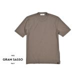 GRAN SASSO グランサッソ / 半袖 Tシャツ クルーネック コットン 100% ナチュラルストレッチ ブラウン / メンズ / セール対象
