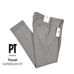 PT TORINO ピーティートリノ / Travel SUPERSLIM FIT ストレッチウール ワンタックスリムスラックス グレー / セール対象