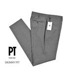 PT TORINO ピーティートリノ / SKINNY FIT ストレッチウール ノータックスキニースラックス グレー / セール対象