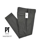 PT TORINO ピーティートリノ / MASTER FIT ウールナイロン ノータックスラックス ストレッチ グレー / メンズ / セール対象
