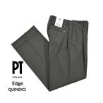 ショッピングPT PT TORINO ピーティートリノ / Edge QUINDICI ストレッチウール ワンタックワイドスラックス グレー / セール対象