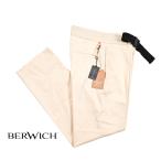 BERWICH ベルウィッチ / PHY320 イージースラックス ワンタック ストレッチ パンツ コットン ナイロン オフホワイト イタリア製 / セール対象
