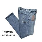 BERWICH ベルウィッチ / YRETRO デニムスラックス ノータック ストレッチ イージーパンツ コットン ウォッシュドブルー / メンズ / セール対象