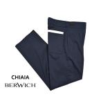 BERWICH ベルウィッチ / CHIAIA JOGGER ベルトレス イージースラックス ワンタック ストレッチ ジョガーパンツ コットン ネイビー / メンズ / セール対象