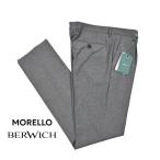 BERWICH ベルウィッチ / J MORELLO 1P スラックス ワンタック ストレッチ パンツ ウール ポリエステル グレー / メンズ / セール対象