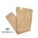 BERWICH ベルウィッチ / BBT 2P コットン100% ツータックパンツ ベージュ / セール対象