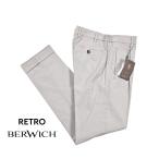 ショッピングセール対象 BERWICH ベルウィッチ / RETRO ELAX GD リヨセル混コットン ワンタックストレッチパンツ グレー / セール対象