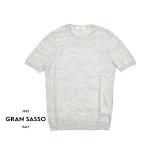 GRAN SASSO グランサッソ / リネン100% 半袖ニットTシャツ / セール対象
