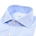 ショッピングセール対象 ORIAN オリアン / コットン100% ストライプシャツ EXTRA SLIM FIT ブルー / 25-26AW新作 / セール対象