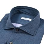 ORIAN オリアン / Functional Garment ストレッチナイロン ホリゾンタルカラーシャツ ネイビー / 25-26AW新作 / セール対象