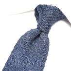 BARBA bar ba/ галстук вязаный галстук cucito a mano рука .. покрой linen100% голубой / распродажа 
