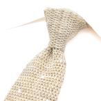 BARBA bar ba/ галстук вязаный галстук cucito a mano рука .. покрой хлопок linen точка бежевый / распродажа 