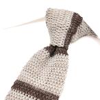 BARBA bar ba/ галстук вязаный галстук хлопок linen окантовка бежевый / распродажа 