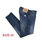 REPLAY リプレイ / ANBASS ストレッチデニム スリムフィットジーンズ MA914Y ネイビー / セール対象