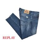 ショッピングセール対象 REPLAY リプレイ / ANBASS ストレッチデニム スリムフィットジーンズ MA914Y ブルー / セール対象