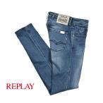 ショッピングセール対象 REPLAY リプレイ / ANBASS ストレッチデニム スリムフィットジーンズ M914Y ブルー / セール対象