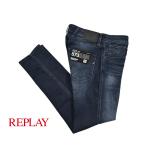 ショッピングセール対象 REPLAY リプレイ / ANBASS ストレッチデニム スリムフィットジーンズ M914Y ネイビー / セール対象