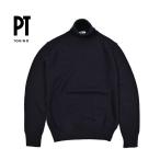 PT TORINO ピーティートリノ / ウール100% タートルネックニットセーター ネイビー / セール対象