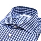 ショッピングセール対象 ORIAN オリアン / Vintage Classic コットン100% ホリゾンタルカラードレスシャツ ブルー / 25-26AW新作 / セール対象