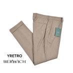 BERWICH ベルウィッチ / YRETRO LONG ヴァージンウール100% ノータックスラックス グレージュ / セール対象
