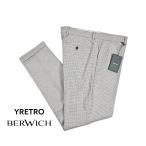 ショッピングセール対象 BERWICH ベルウィッチ / YRETRO LONG ヴァージンウール100% ノータックスラックス グレー / セール対象
