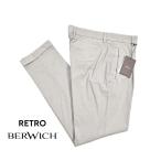 ショッピングセール対象 BERWICH ベルウィッチ / RETRO リヨセル混コットン ワンタックスラックス グレー / セール対象