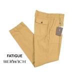 BERWICH bell wichi/ FATIGUE 185-GD лен . слаксы no- tuck Baker брюки хлопок linen стрейч "в елочку" бежевый / распродажа 