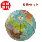 紙風船 地球儀柄 5枚セット 紙ふう