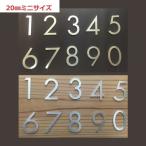 H20mm 数字 フーツラ体 1文字 ステンレス 切り文字 表札 サイン 部屋番号 番地 住所 貼りつけるだけ