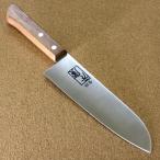 関の刃物 三徳包丁 17cm (170mm) 元廣 6A ステンレススチール 家庭用 肉 魚 野菜切り 両刃万能包丁 文化包丁 軽量 日本製 在庫処分品