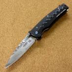 ナイフ フュージョン 7.5cm (75mm) エムカスタ MCUSTA 関の刃物 ダマスカス33層 折りたたみナイフ 日本製